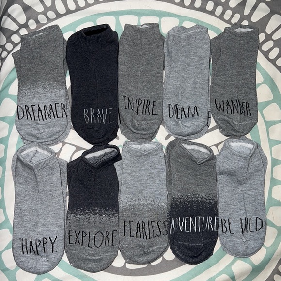 RAE DUNN 10PAIRS ANKLE SOCKS✨